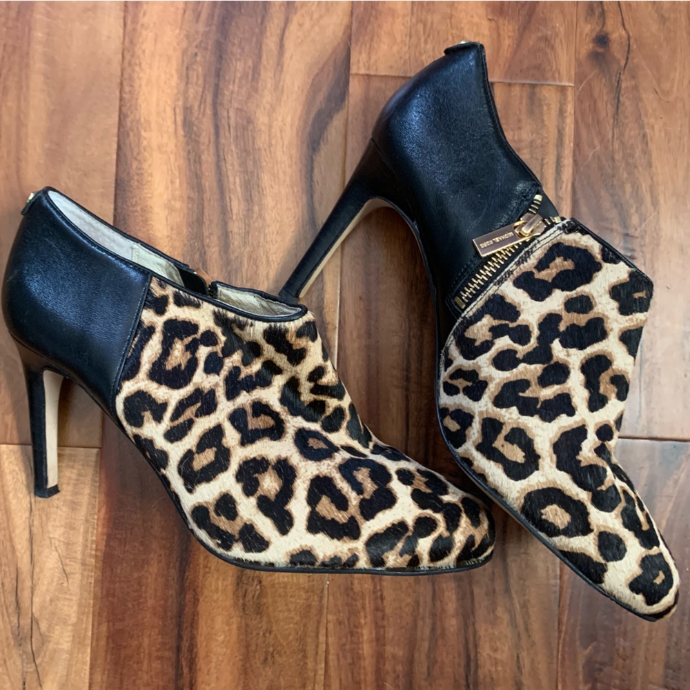 Cute and Comfy AF Michael Kors Leopard Print Boot Heels